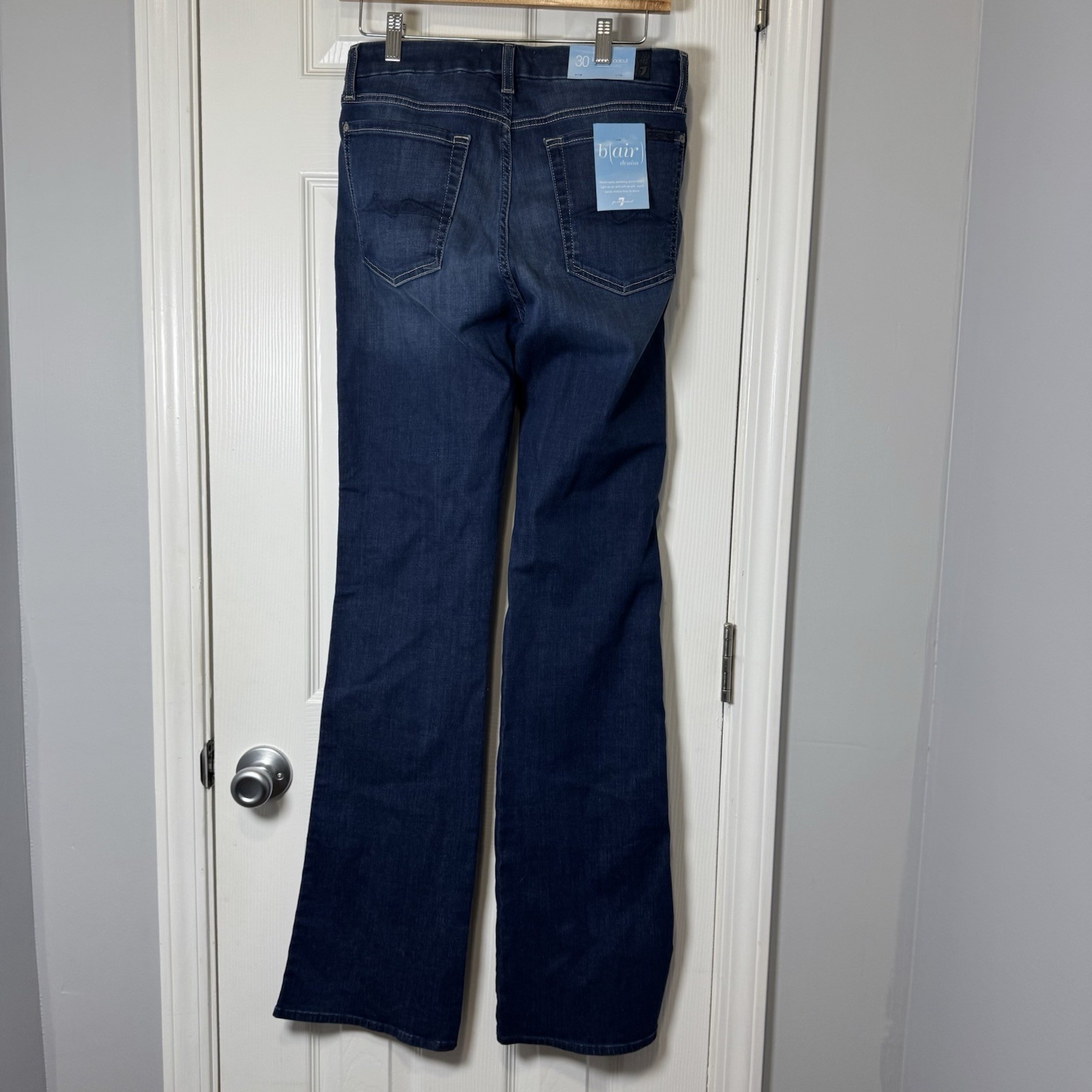 7 For All Mankind Bootcut Bair Original Denim Jeans Size 30 Nwt